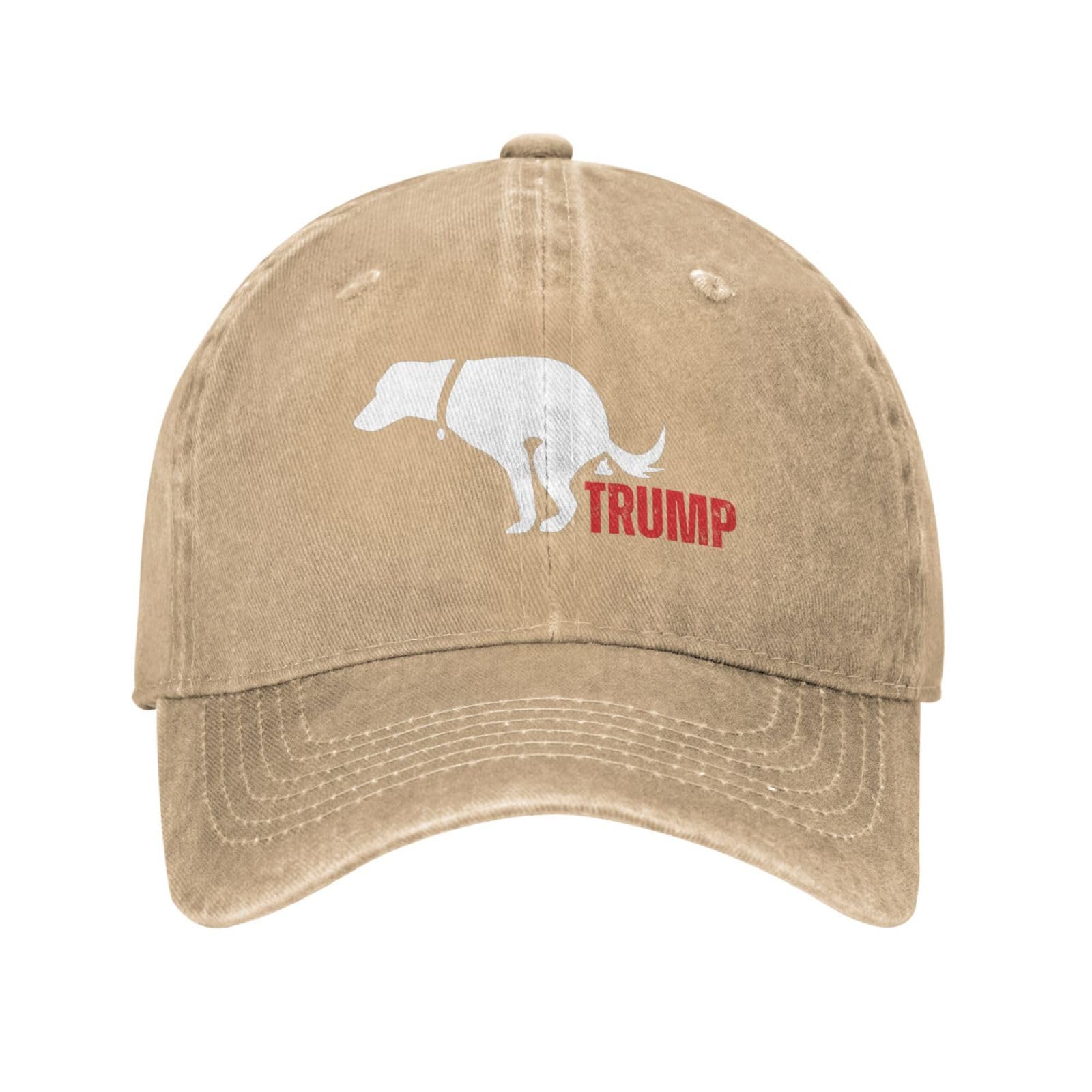 Anceky Unisex Natural Even My Dog Hates Trump Hat Anti Trump Fuck Trump Adjustable Hat Casual Trucker Hats Baseball Cap For Men Women