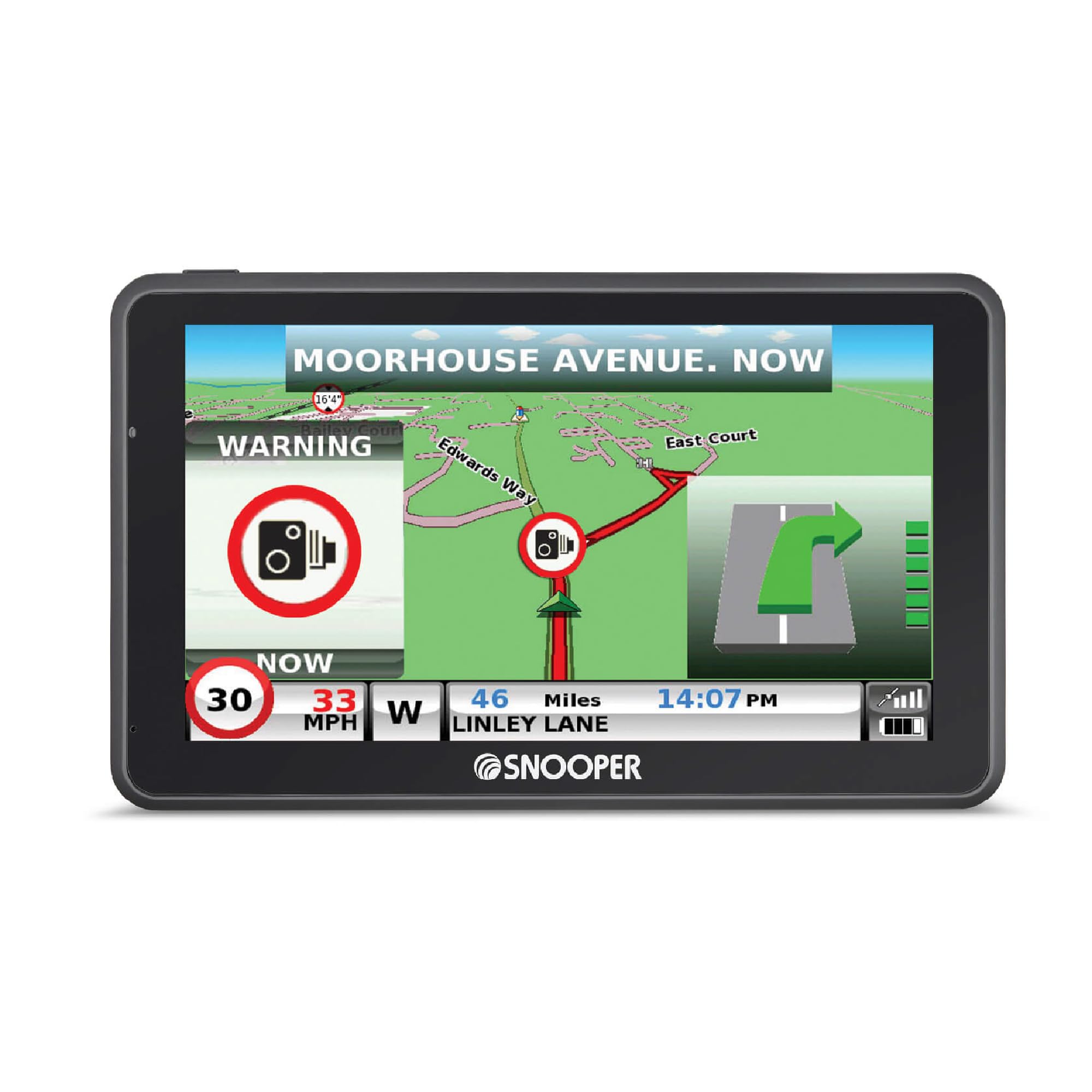 Snooper S6900 Truckmate EU LKW Navigationssystem mit aktiver Magnethalterung