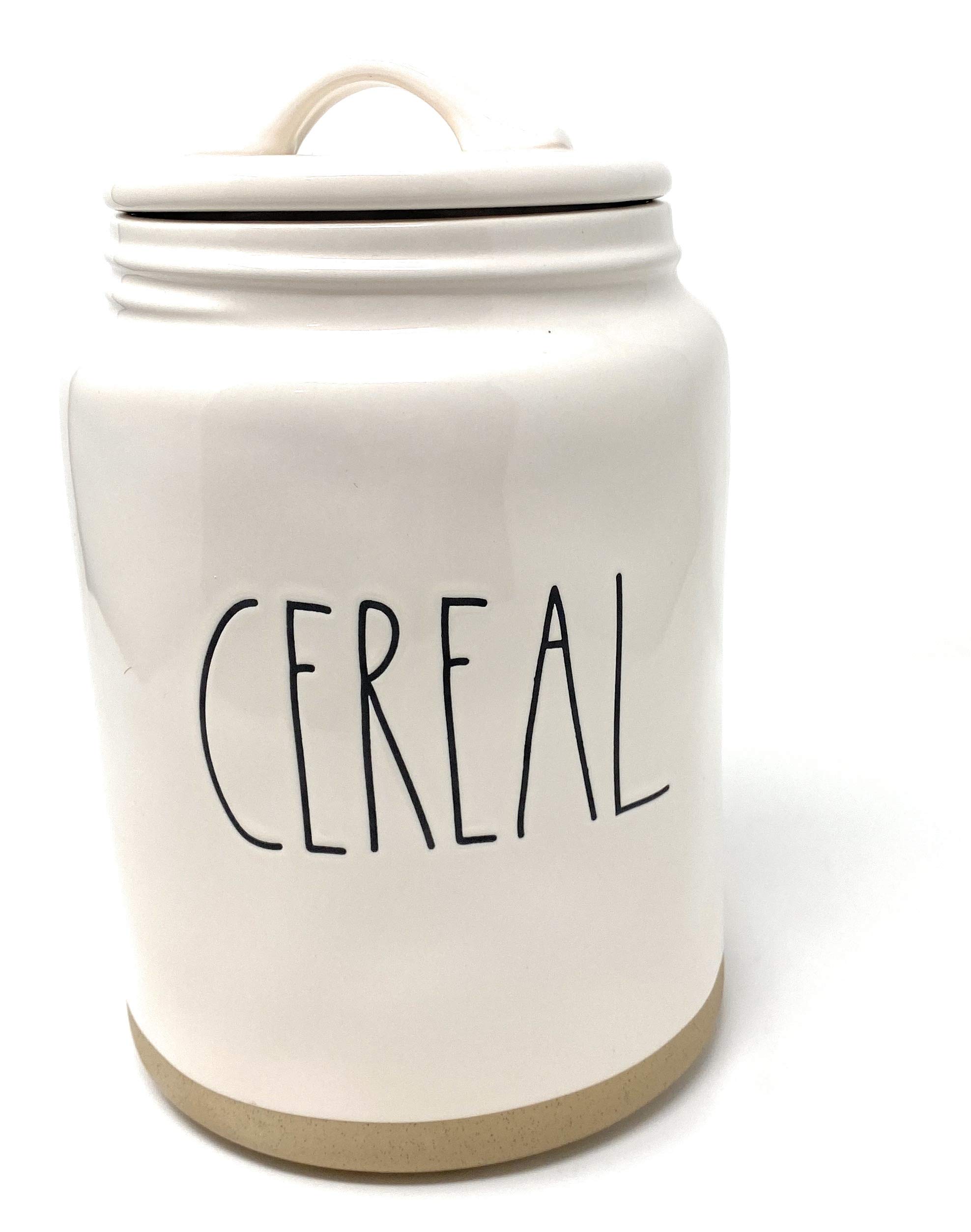 RAE DUNN  キャニスター Amazon.com: Rae Dunn CEREAL Large Jar Cannister (White) Ceramic