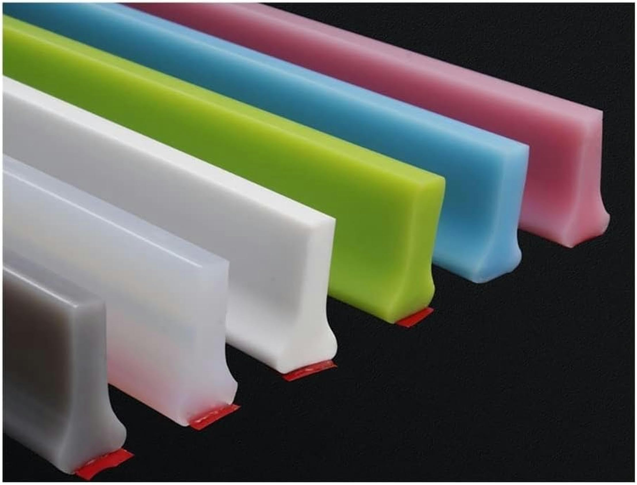 Barrière de douche en silicone pliable de 2 mètres pour étanchéité de salle de bain