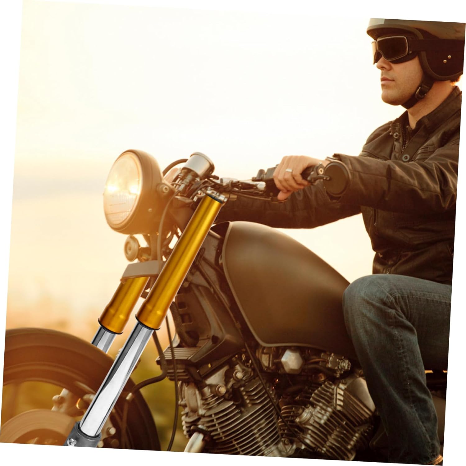 Dirt Bike Front Fork Suspension Assembly Durable Shock Absorbing Forks for Mini Dirt Bikes Easy Installation Reliable Performance Replacement for Dirt Bike