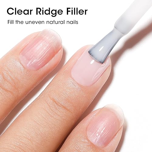 Miniatura 5 de Gellen Base Coat Corrector de Uñas Iluminador 4 en 1 Esmalte Blanco Lechoso, Fortalecedor de Uñas Relleno de Crestas Para Uñas, Esmalte de Uñas