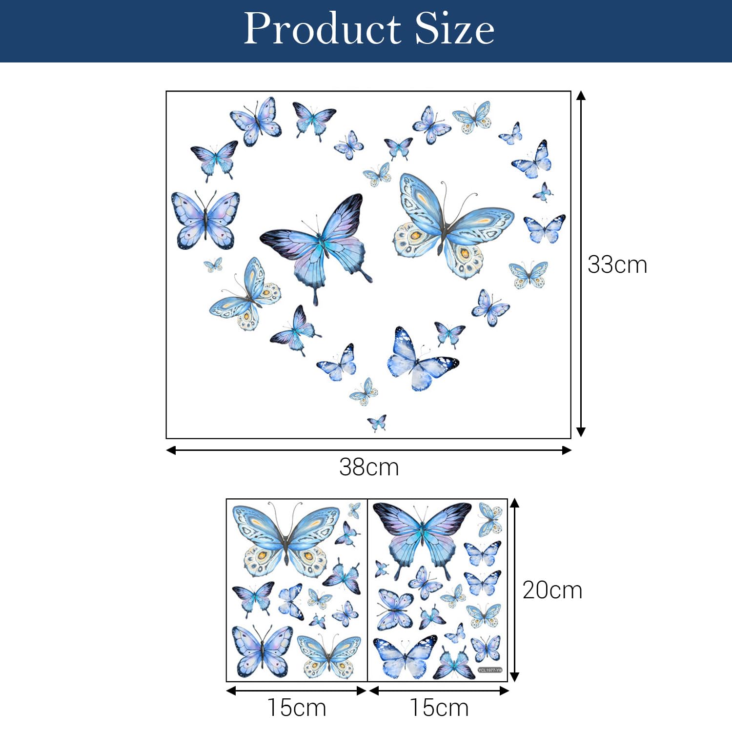 25 PCS Butterfly Stickers, Glow in the Dark Stickers Wall Stickers for Bedrooms Butterfly Wallpaper for Wall Bedroom Living Room - Image 2