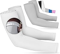 Vista 22 de SportsTrail Mangas Refrescantes para Brazos para Hombres y Mujeres – Transpirables, Protección Solar UV, Mangas Deportivas para Brazos para Mujeres