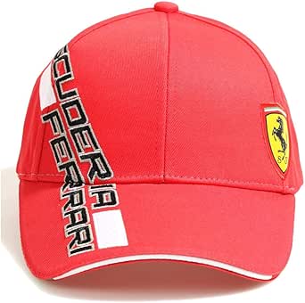 Casquette Scuderia Ferrari F1 - Rouge - Taille Réglable - Unisexe