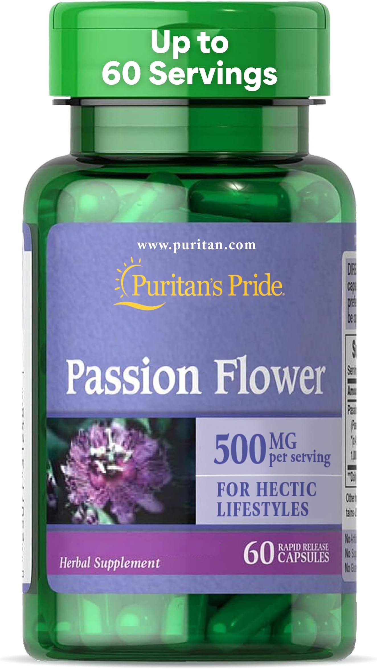 Passion Flower, 1000 mg, 60 Capsules
