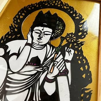 【生幸姫専用】　切り絵 仏像 アート A4サイズ 自律神経が整う 美しい仏像切り絵 | 小林弘幸, 切り絵/藤野在崇, 切り