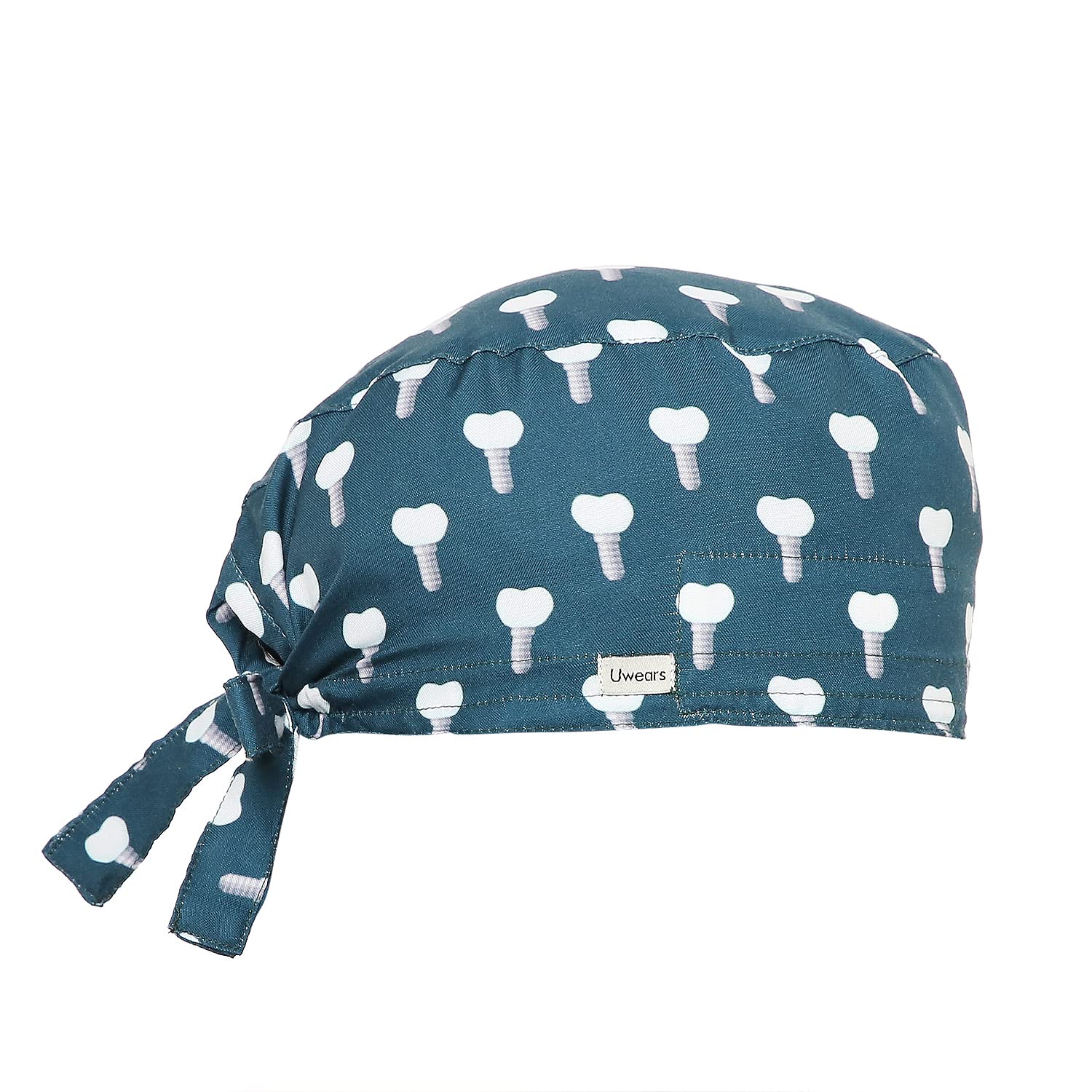 Printed Scrub Cap Unisex with Sweat Band-image-44
