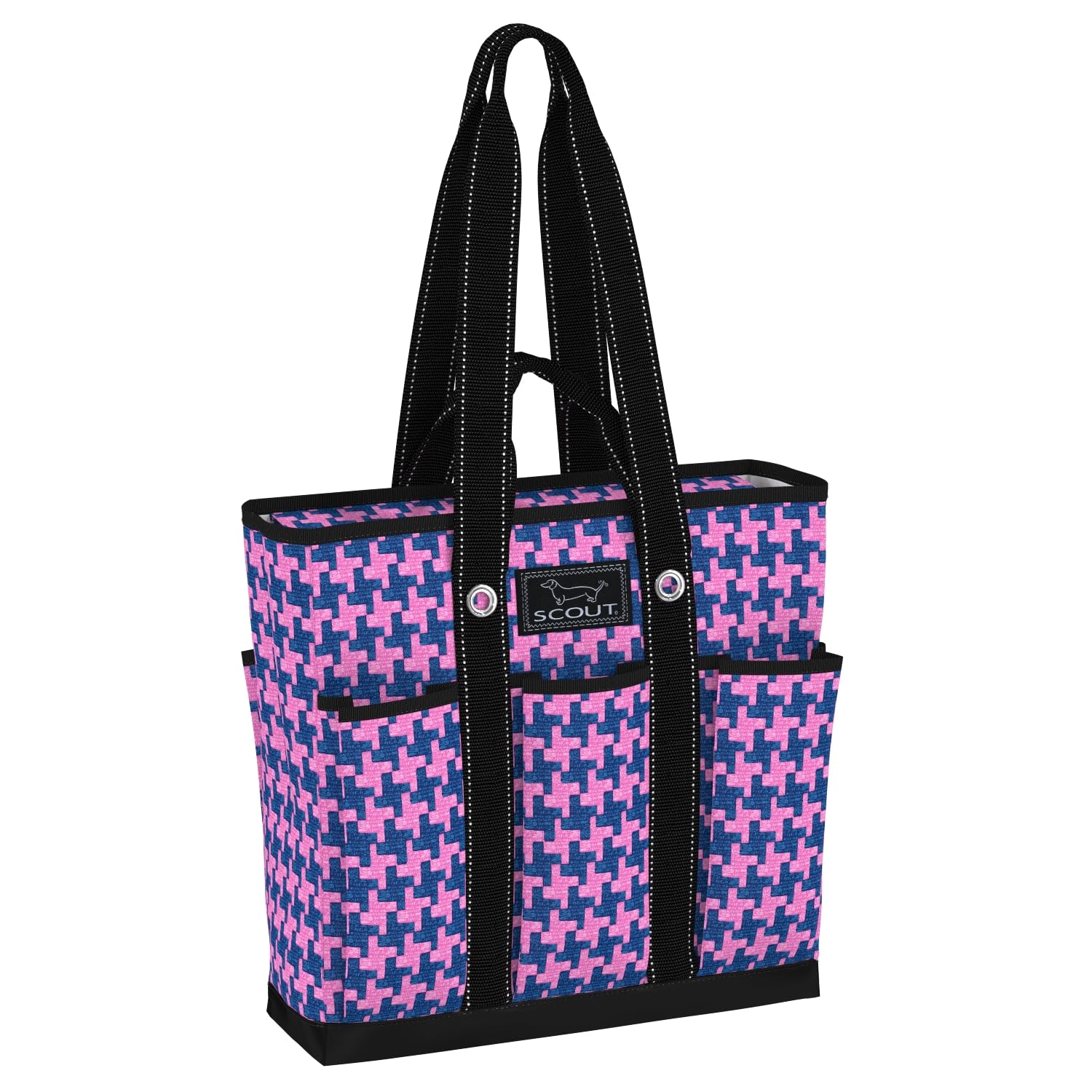 SCOUT Rocket Pocket Tote - Multi-Pocket Travel, Nurse, Teacher, Mom Tote, 7 Pockets Total, Two Sets of Straps, Folds Flat