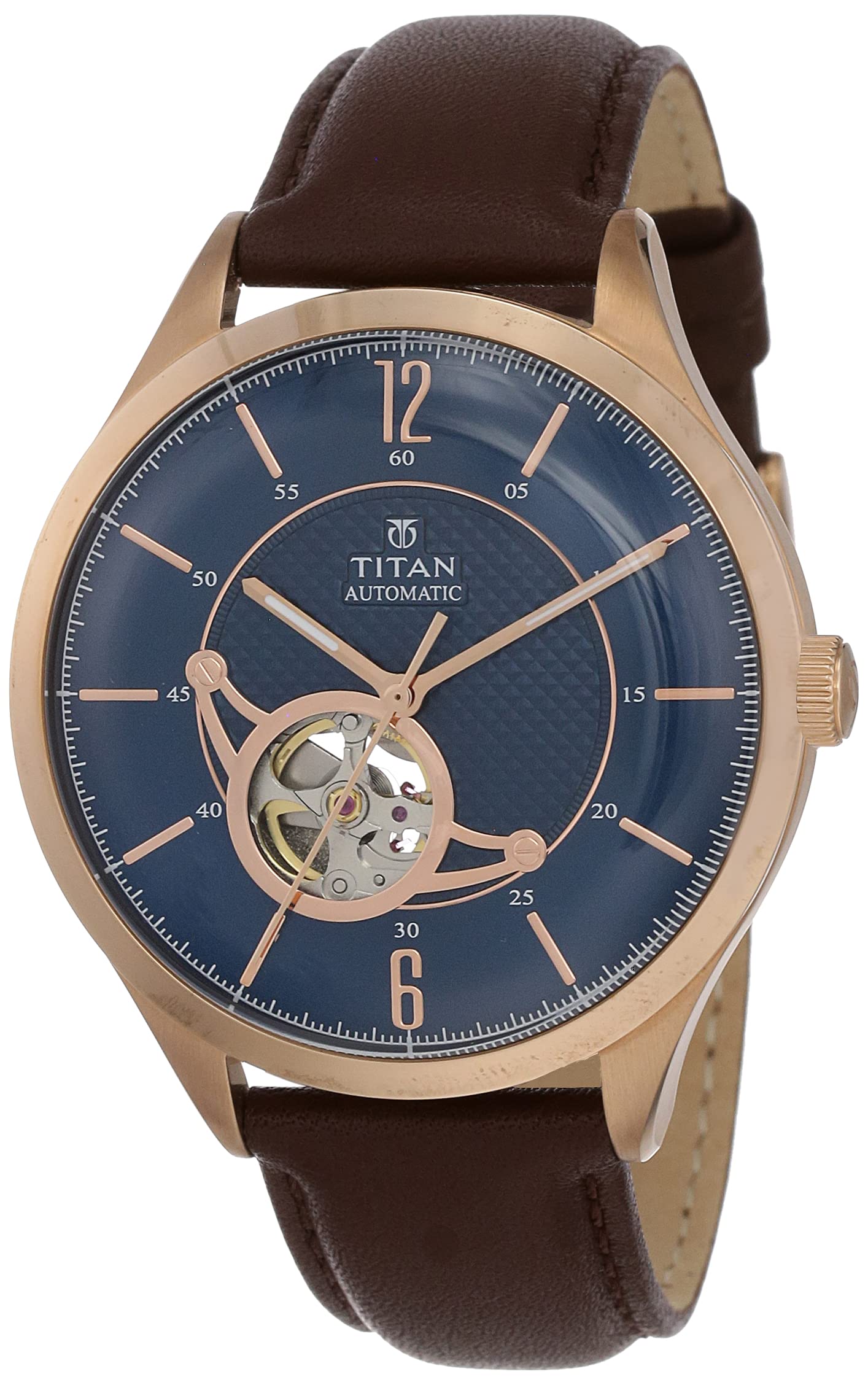 Titan Mens Analog Blue Dial Brown Band Leather Watch (B07PY23DQ1) Amazon Price History, Amazon Price Tracker