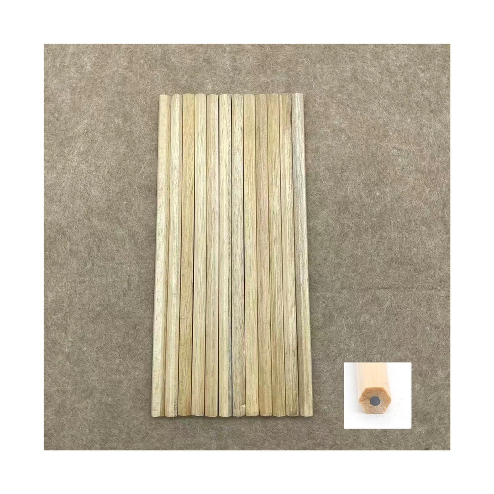 100 Stück Holzstift HB Schreib- und Zeichenstift Bürobedarf(10Pcs Hexagonal)