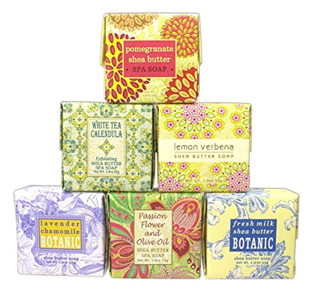 Bundle of 6 Greenwich Bay Trading Co Soaps - 1 9oz Soaps in The Following Scents Fresh Milk