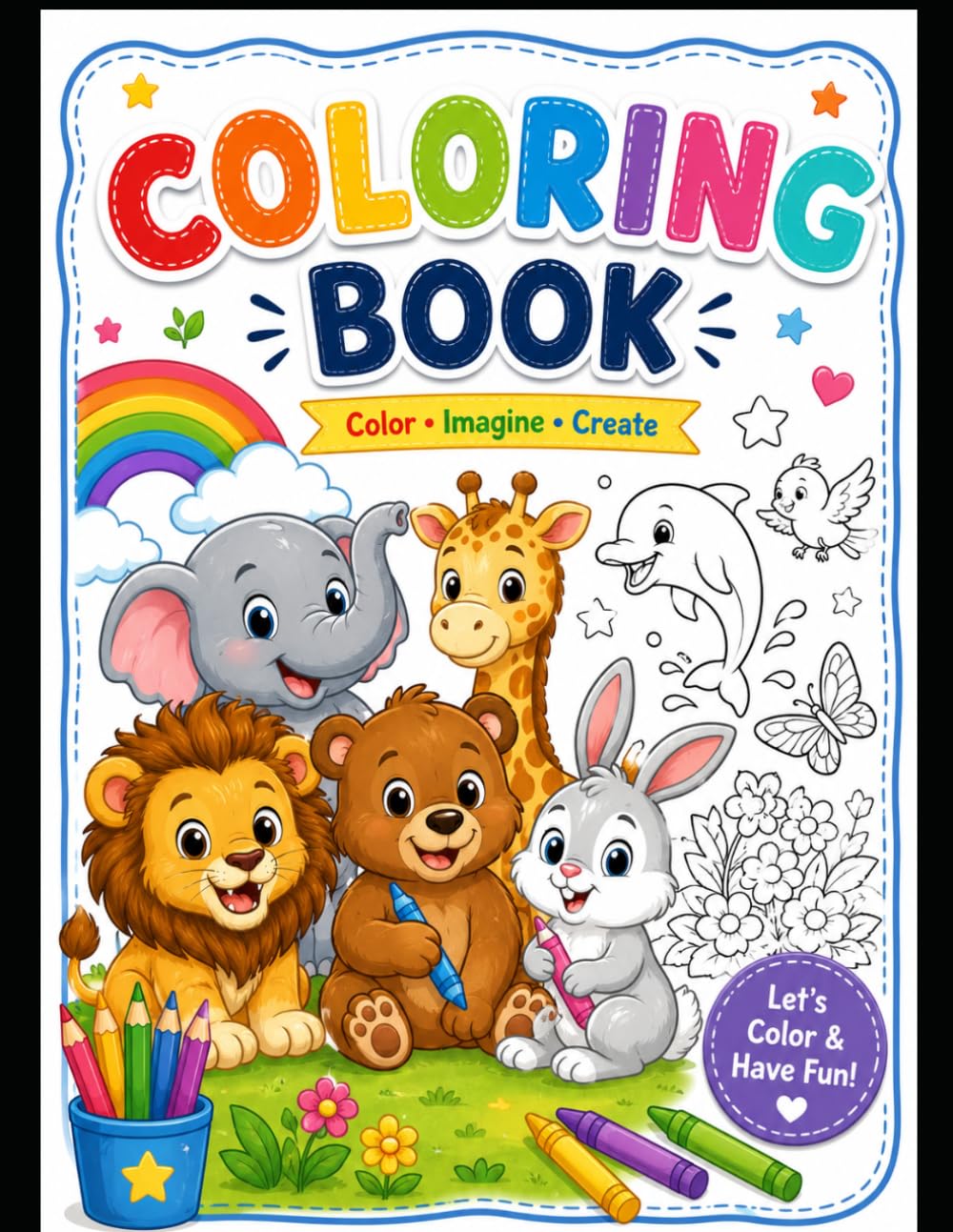 My First Animal Coloring Book Ages 3–6