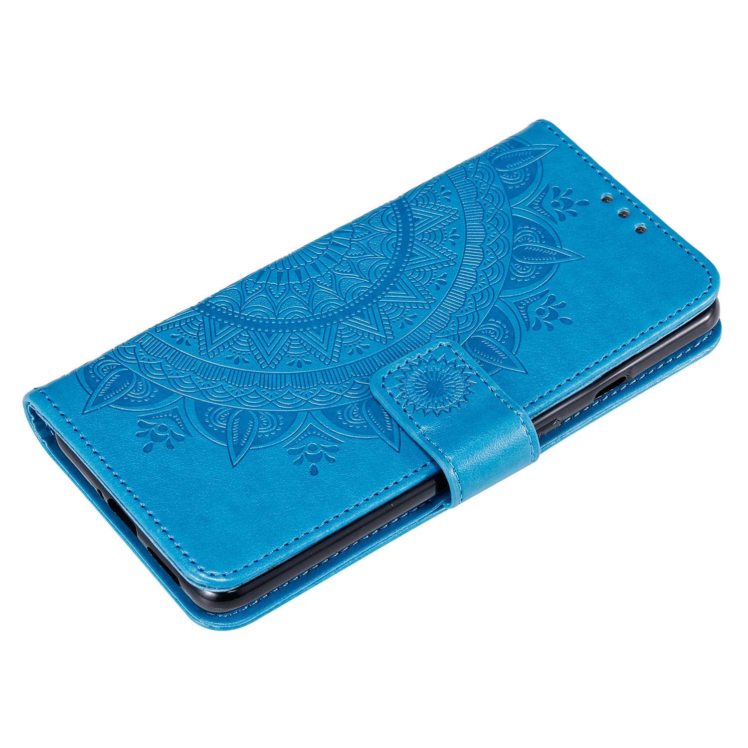 binandteam Cover per Xiaomi Redmi A1 / Redmi A2 4G (6.52),Premium Custodia a Libro in Pelle PU Magnetica Flip Wallet Supporto Portafoglio Case - Blu