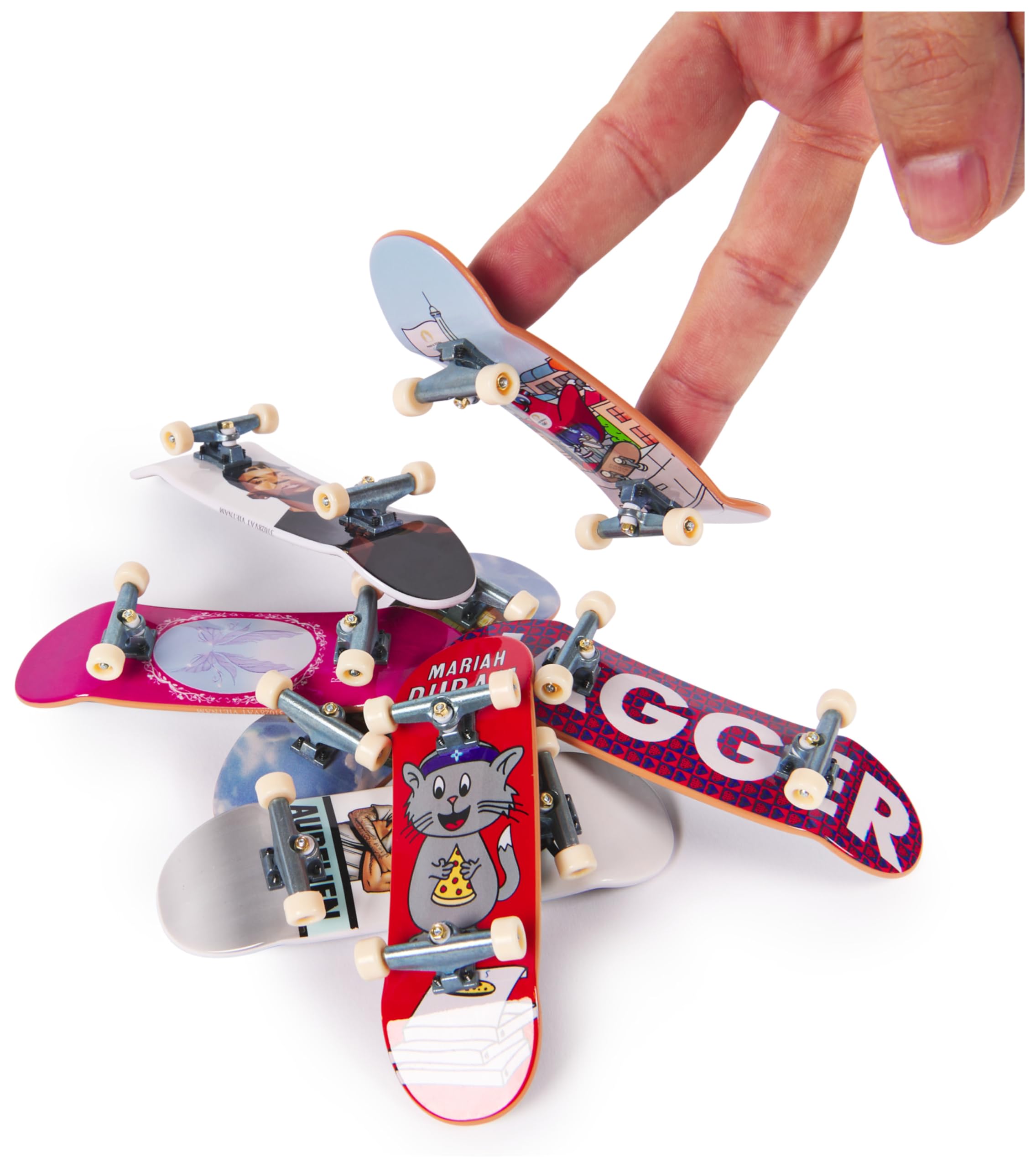 Tech Deck - Finger Skate À Collectionner - 8 Finger Skates - Produit Officiel sous Licence Jeux Olympiques Paris 2024 - Mini Skate Doigt - Coffret Cadeau - Jouet Enfant - Jeu Enfant 6 Ans et +