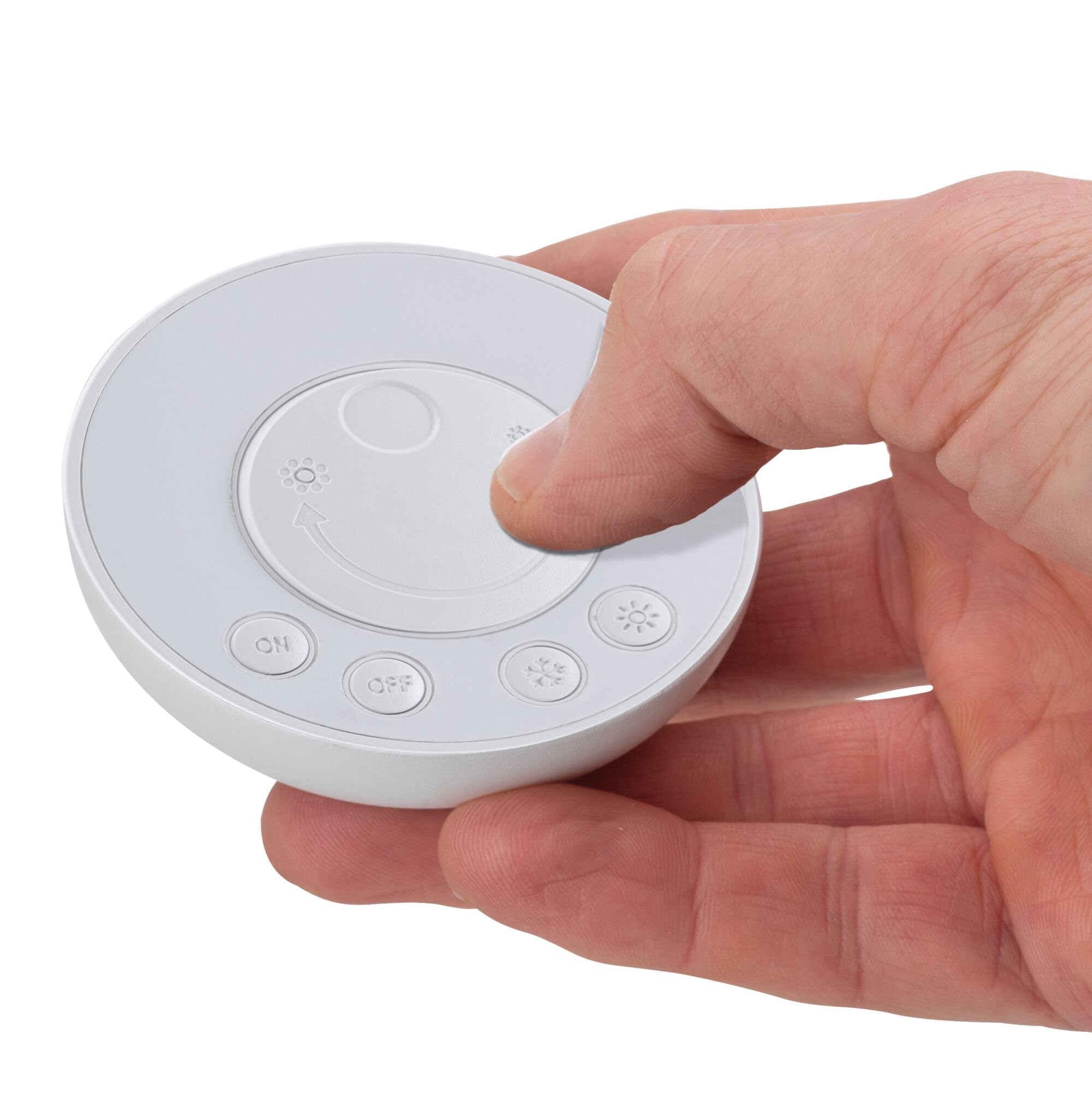 Paulmann 99976 éclairage de meubles Clever Connect interrupteur Bow 71 mm rond gradable éclairage de placard blanc dépoli éclairage d'armoire plastique 2700K-6500K