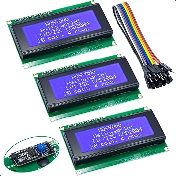 Hosyond 3 adet IIC I2C 2004 LCD Mod l  20x04 LCD Ekran Mod l  Arduino Ahududu Pi i in