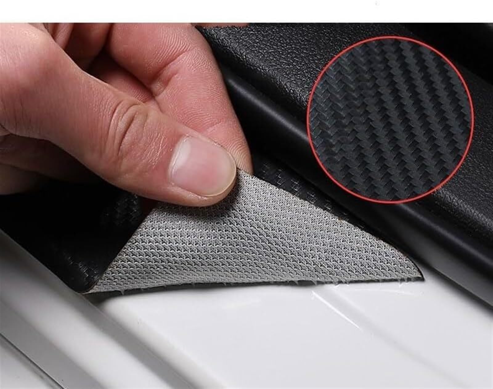 Tira Protectora de Parachoques Protector de Maletero Trasero Coche, Adhesivo Fibra Carbono para umbral Puerta, para Subaru para Outback