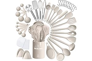 AIKKIL 43-Piece Silicone Cooking Utensil Set