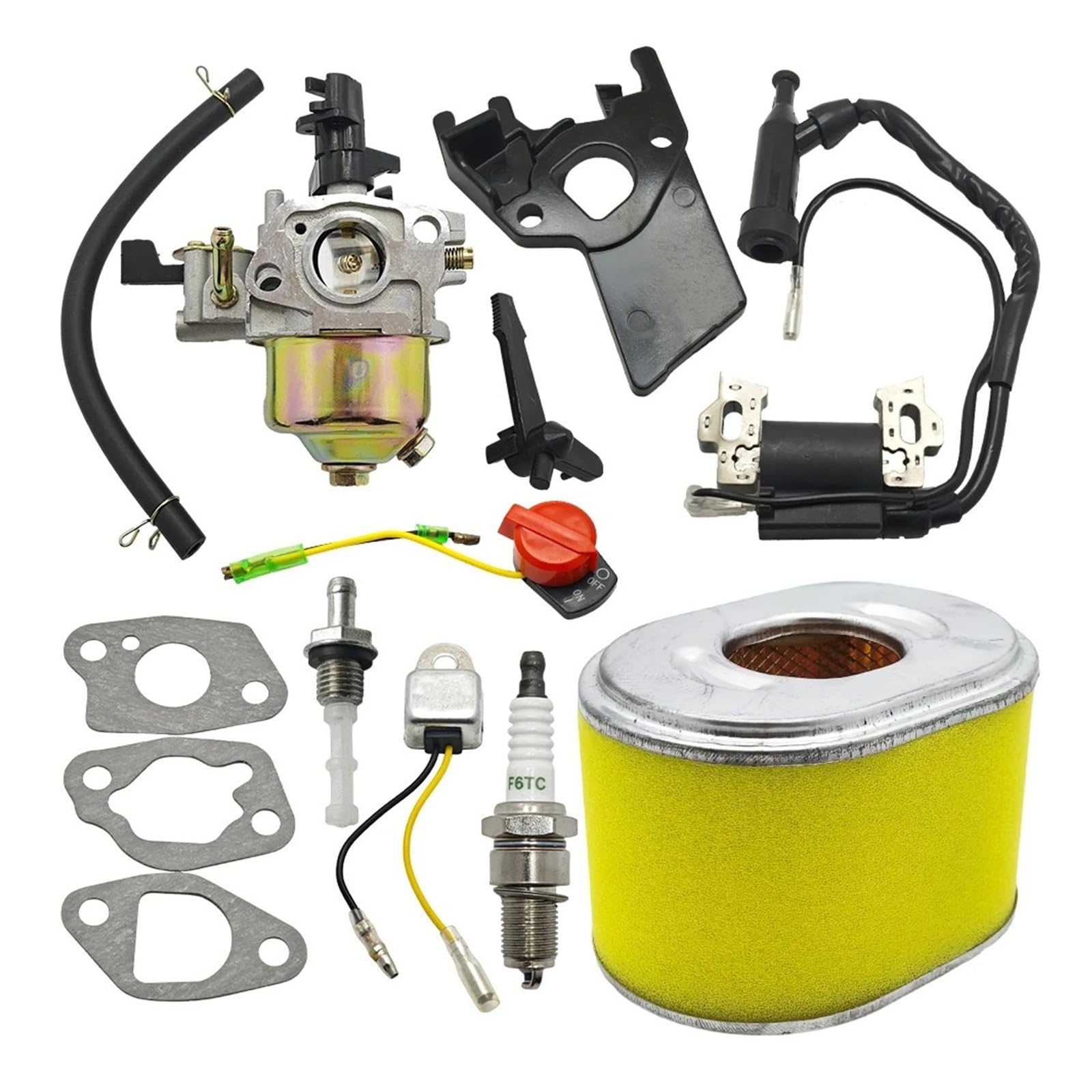 Fit For H0nda GX160 GX200 5.5HP 6.5HP Engine WP30X Water Pump 16100-ZH8-W61 Carburetor With Tune Up Kit