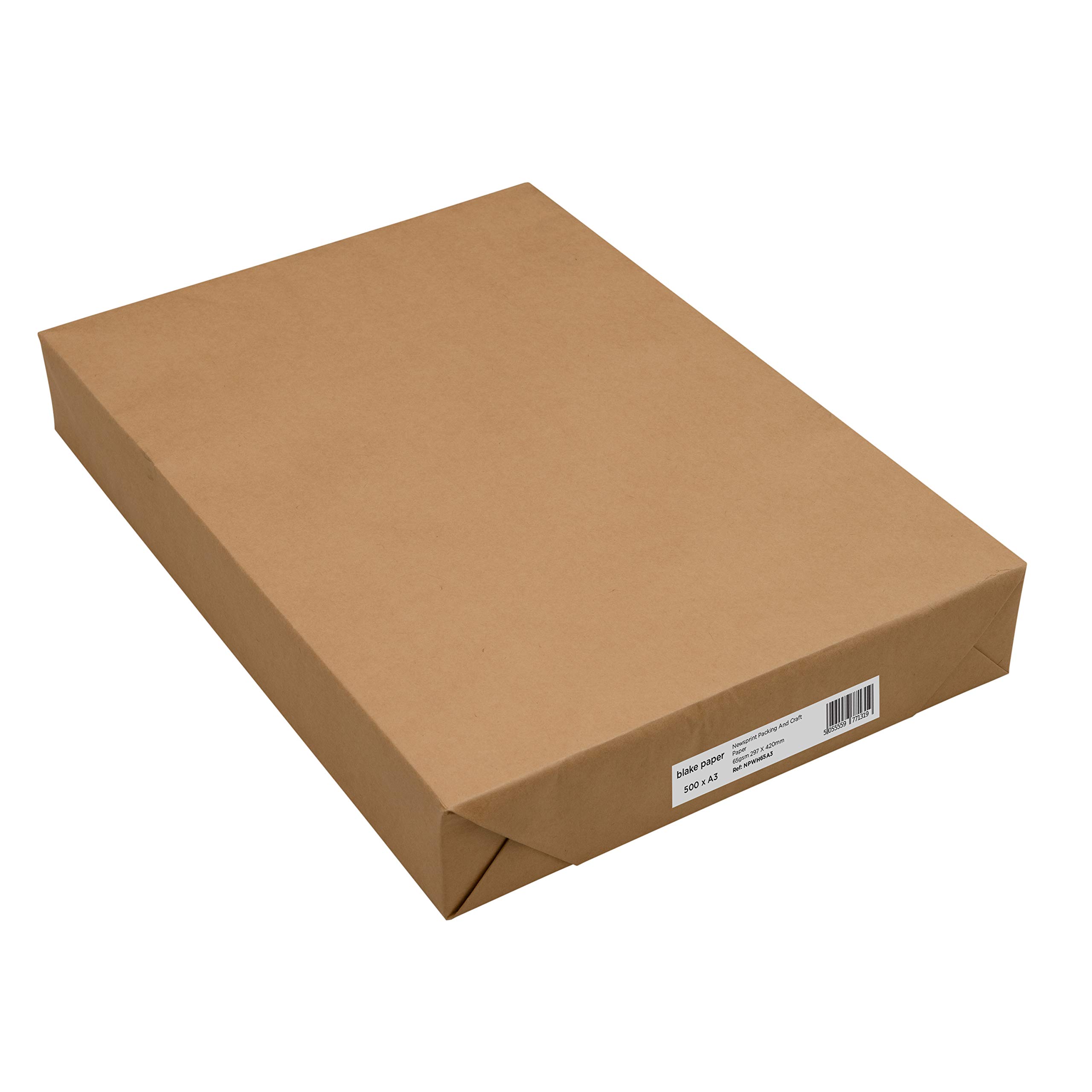 Blake Paper A3 297 X 420 mm Newsprint Packing and Craft Paper 65gsm (NPWH65A3) - Pack of 500, White, A3 (297 x 420 mm) - Image 2