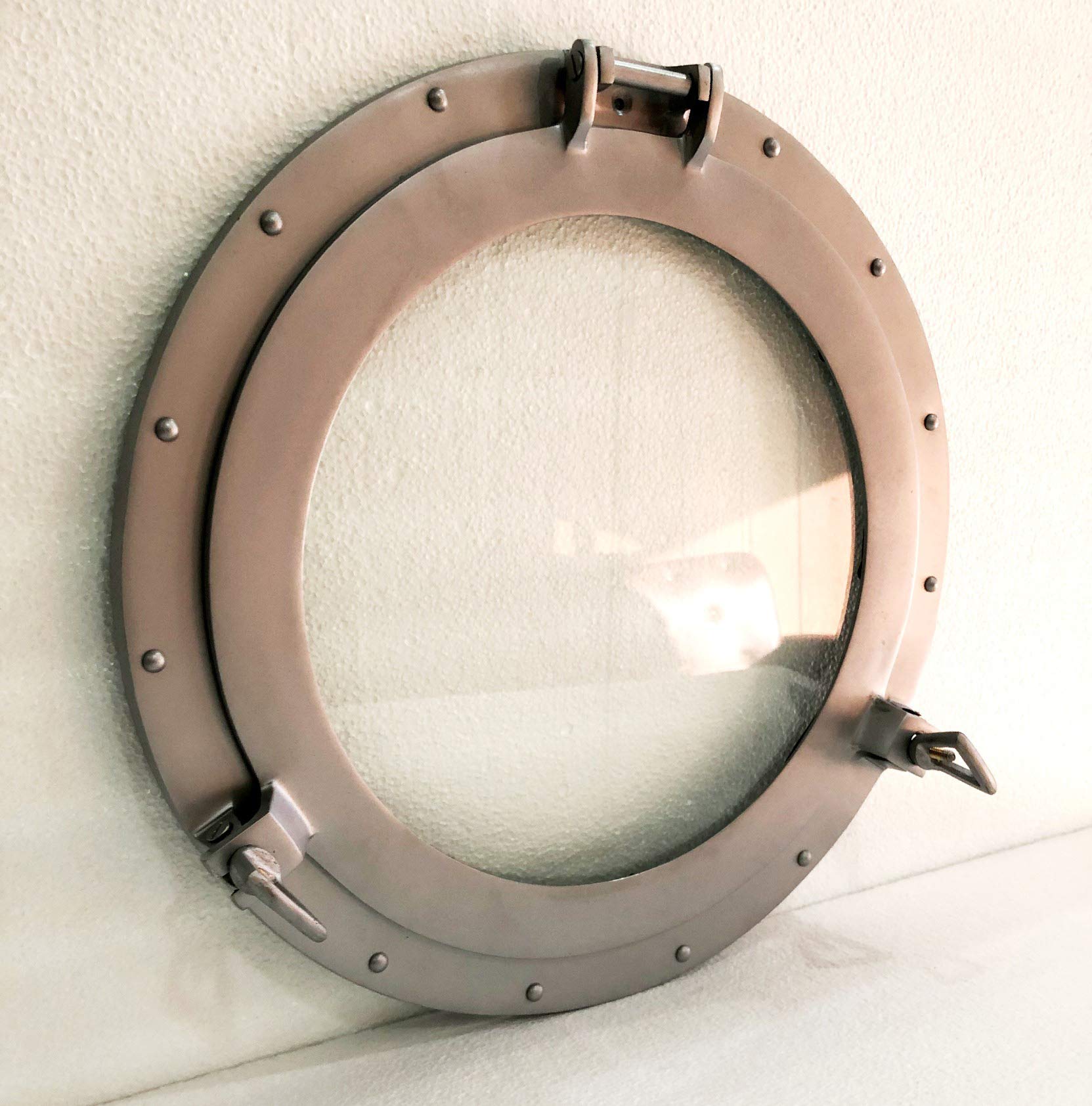 Buy Nautical Collection Store 12" Antique Silver Canal Boat Porthole