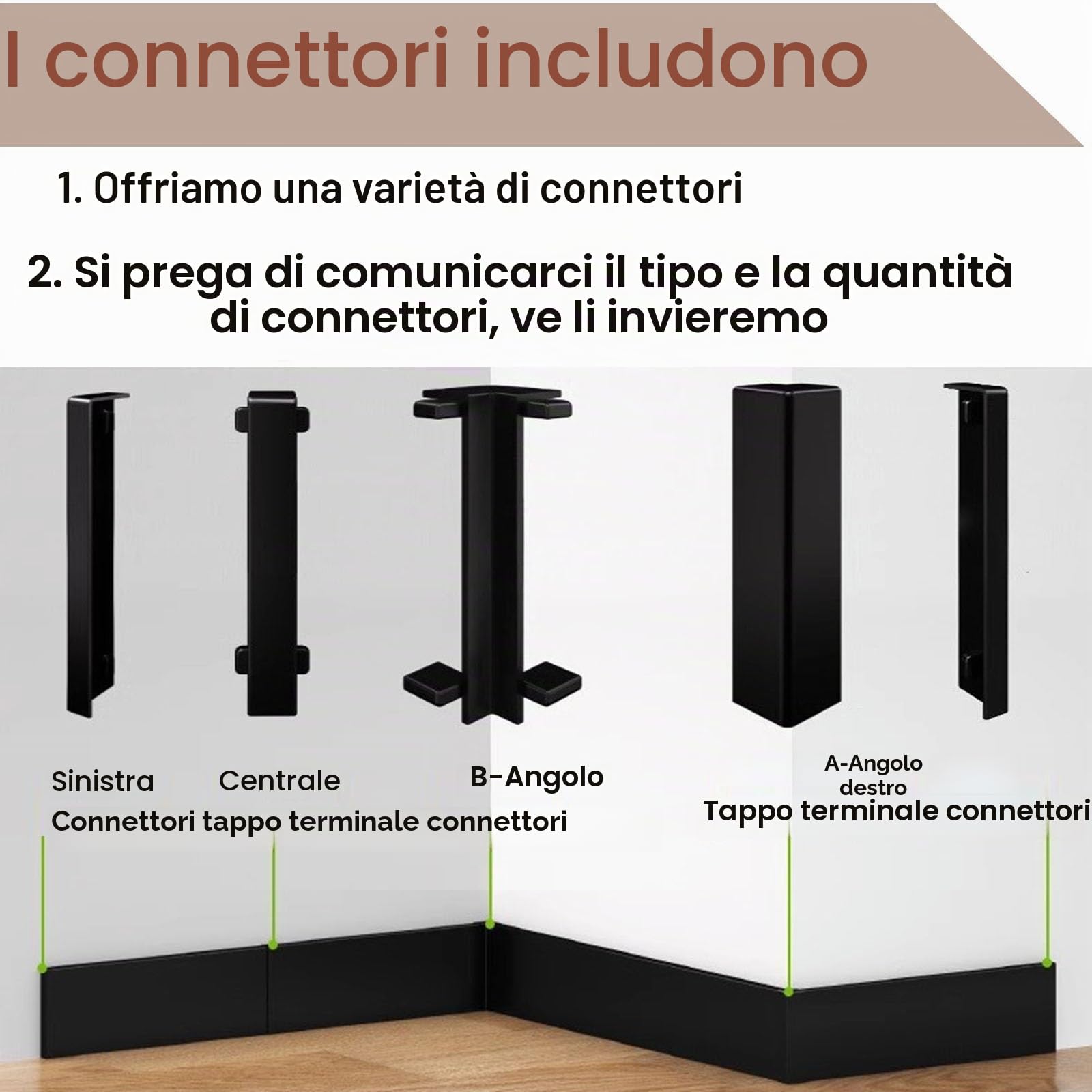 Battiscopa Modanatura Per Battiscopa Da 8cm, Profilo In Alluminio Per Strisce LED Con Copertura In PC Per Soggiorno, Ufficio, Cucina, Corridoio E Arredamento Per La Casa(Gold,L 80cm(31.5in))