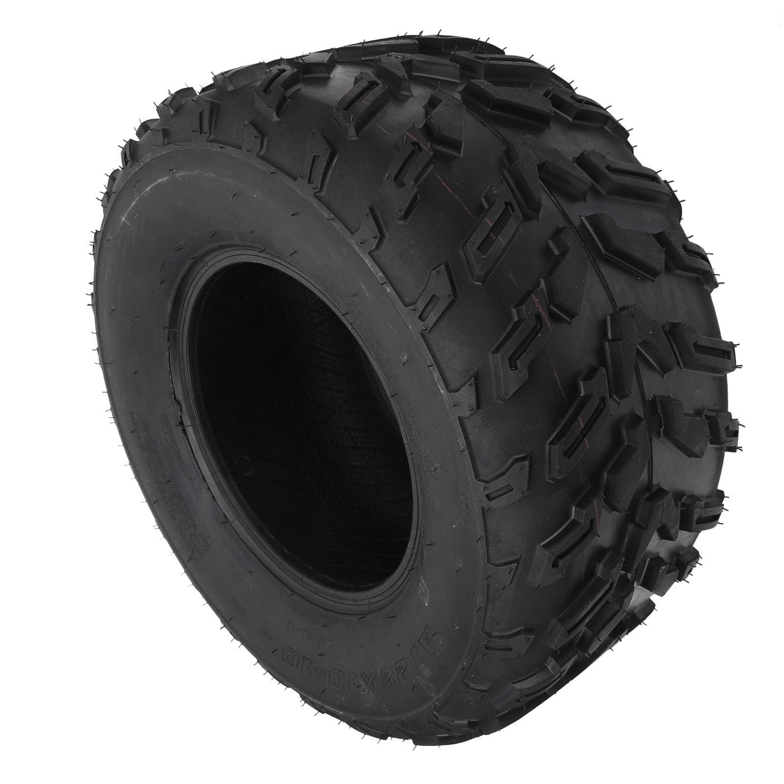ATV Tires, 22x10-10, 22x10x10 All-Terrain, Anti Slip Robust 6 Ply Structure Radial Mud All-Terrain Utility ATV UTV SXS Trail Mud Sand Off-Road Tires, Set of 1