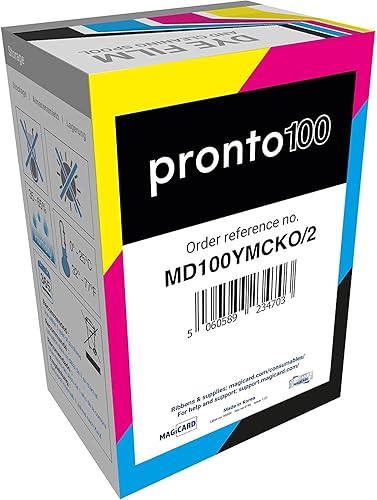 Miniatura 5 de Bodno 5 x Magicard Pronto100 Impresora MD100YMCKO Cinta de Color - YMCKO - 100 Impresiones Software Demo Card