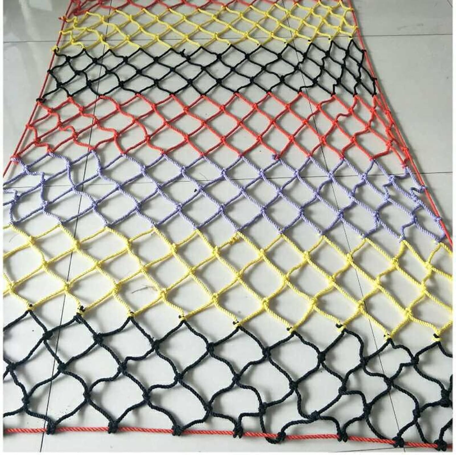 Red de seguridad infantil anticaídas para construcción al aire libre, red de seguridad para barandillas de plantas, escaleras, entrada, parque infantil, red de tejido negro (malla de 10 cm, 1