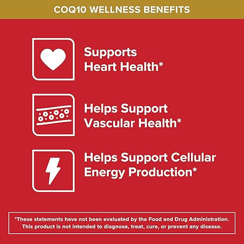 Miniatura 3 de Qunol CoQ10 - Cápsulas blandas de 200 mg Ultra CoQ10 - Suplementos de coenzima Q10 de ultra alta absorción suplemento antioxidante para la salud