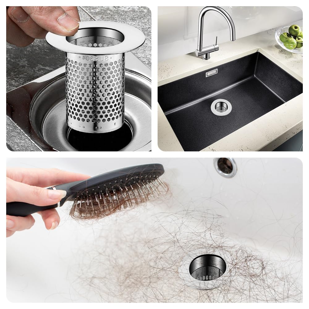 Filtro Lavandino In Acciaio Inox 304 - Antiottoppo E Antiparassiti, 5,5x5 Cm - Foto 13