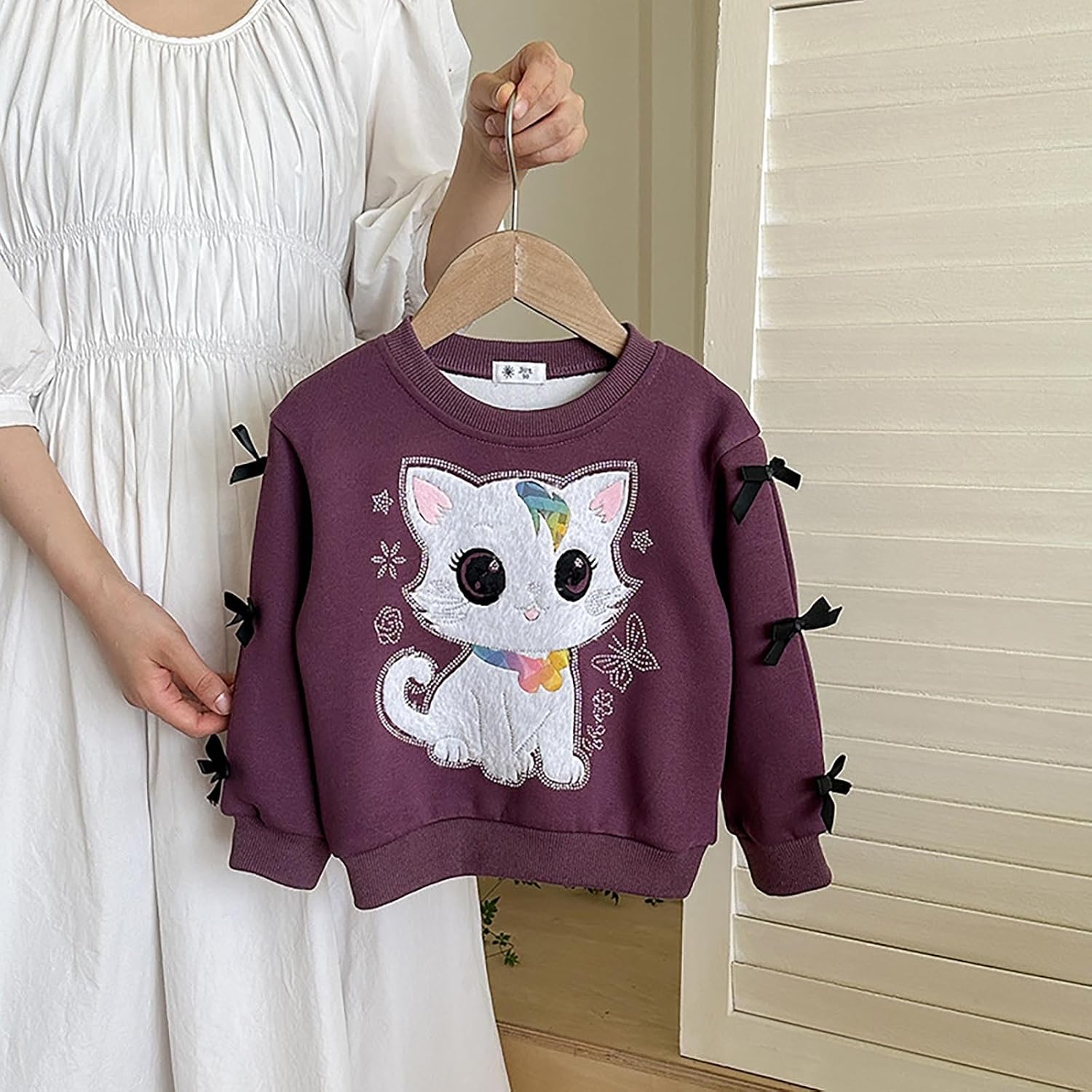 Toddler Girl Sweatshirt Long Sleeve Crewneck Graphic Pullover Top Unisex Kids Cute Back To School Streetwear For Casual Wear