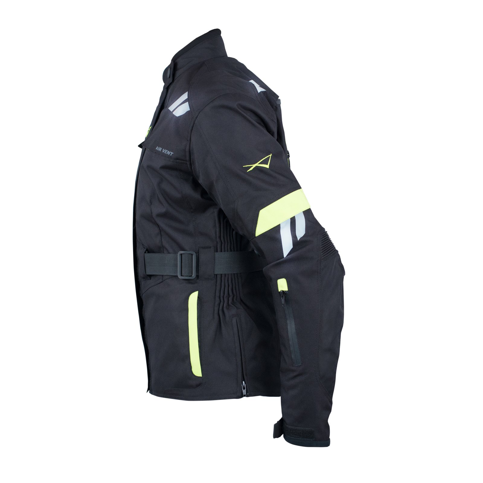 A-pro Textile Blouson Moto Femme Termique Protections CE étanche Fluo L