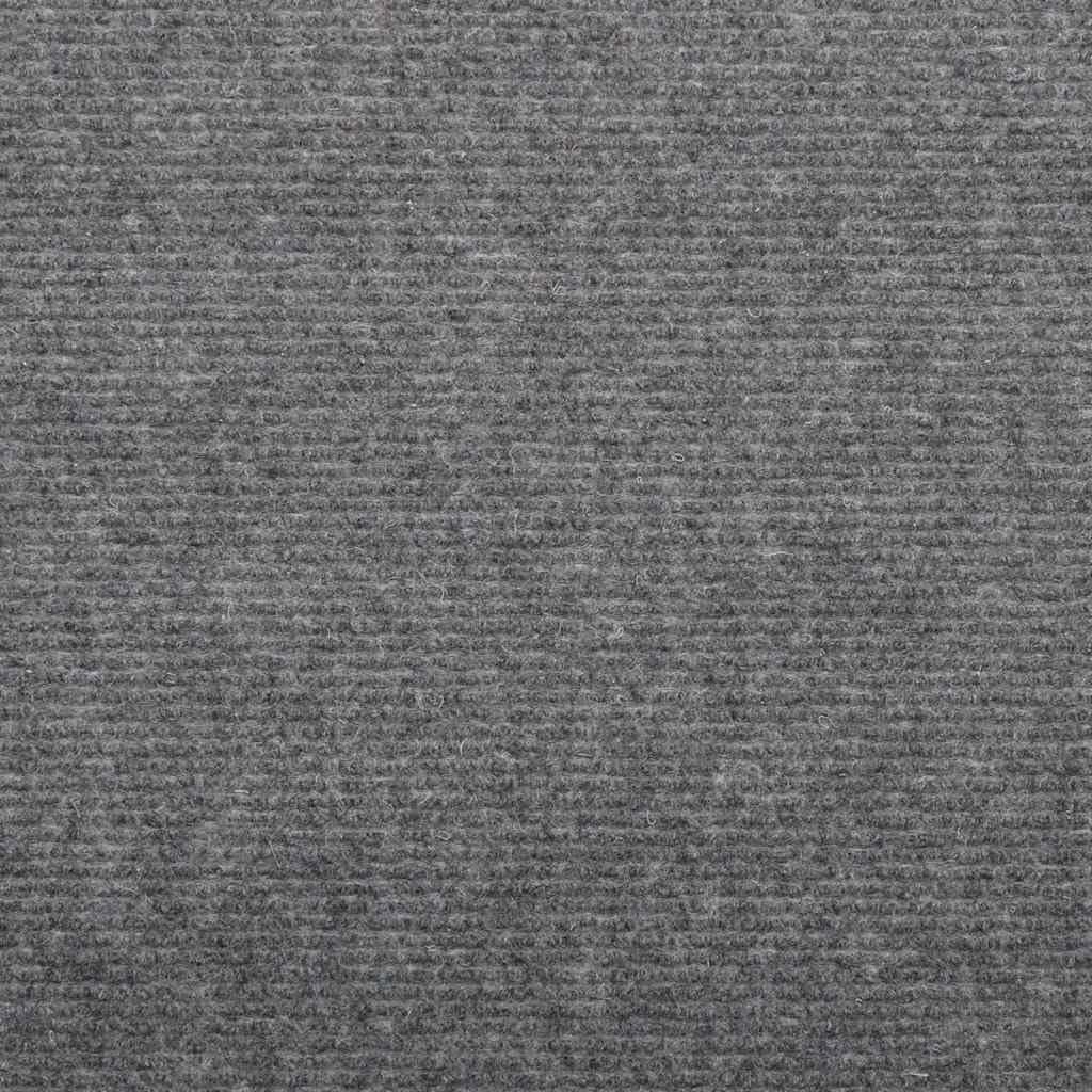 Stufenmatten Selbstklebend 15 Stück 56x17x3 cm Grau Nadelfilz Antirutsch Treppenbelag Modernes Design Geräuschdämpfend Für Wohnung Büro Flur