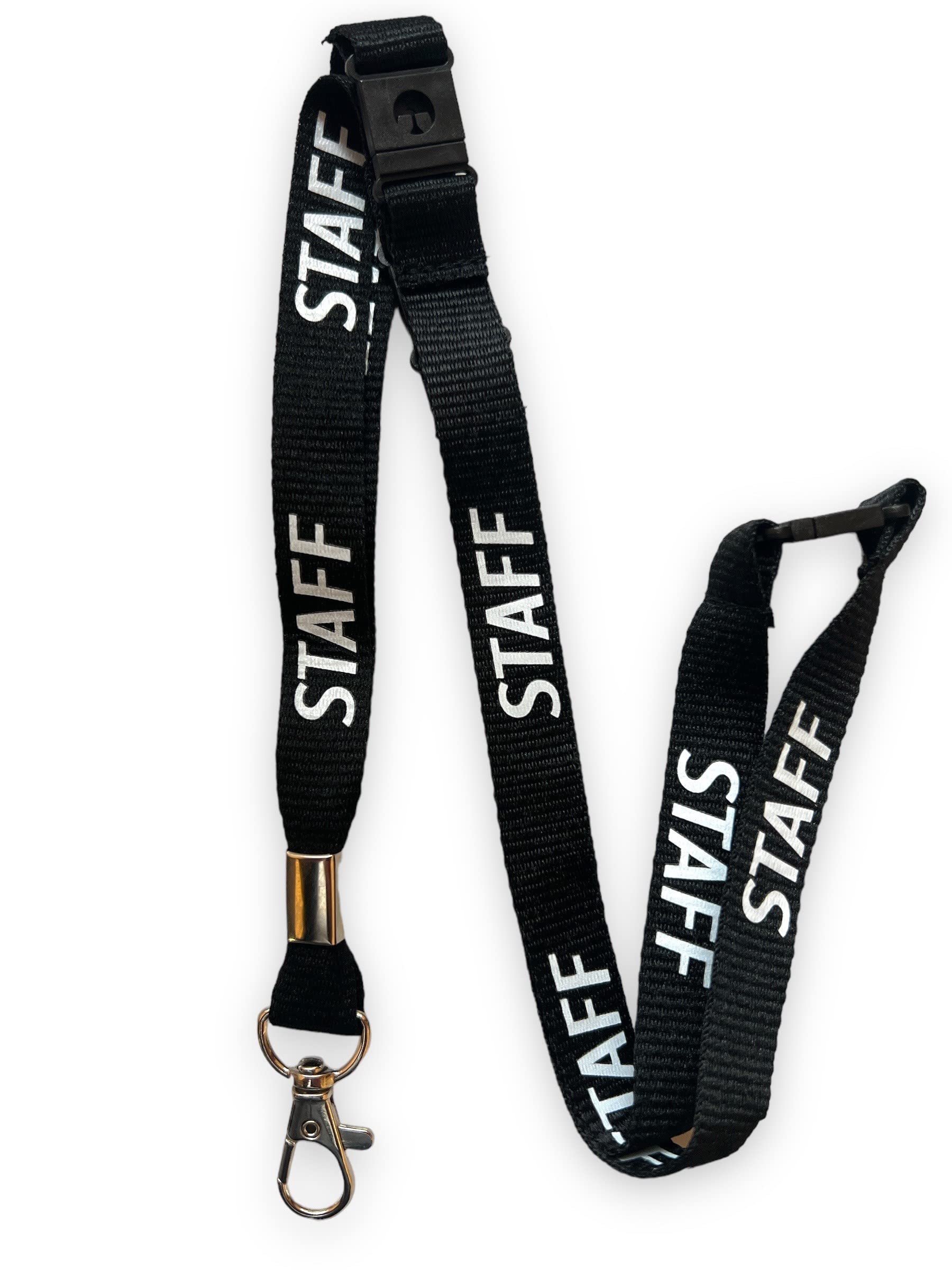 – PAC Supplies Global 15mm Colourful STAFF Printed Neck Lanyard With 3 Point (Triple) Safety Breakaway