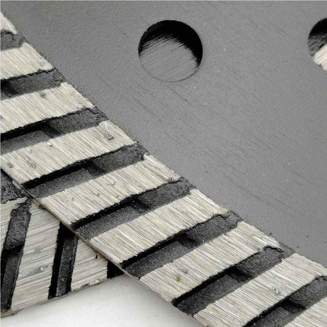 SHDIATOOL 7-Inch Diamond Narrow Turbo Saw Blade with Multi Holes Cutting Disc for Tile Granite Marble Concrete Pack of 2