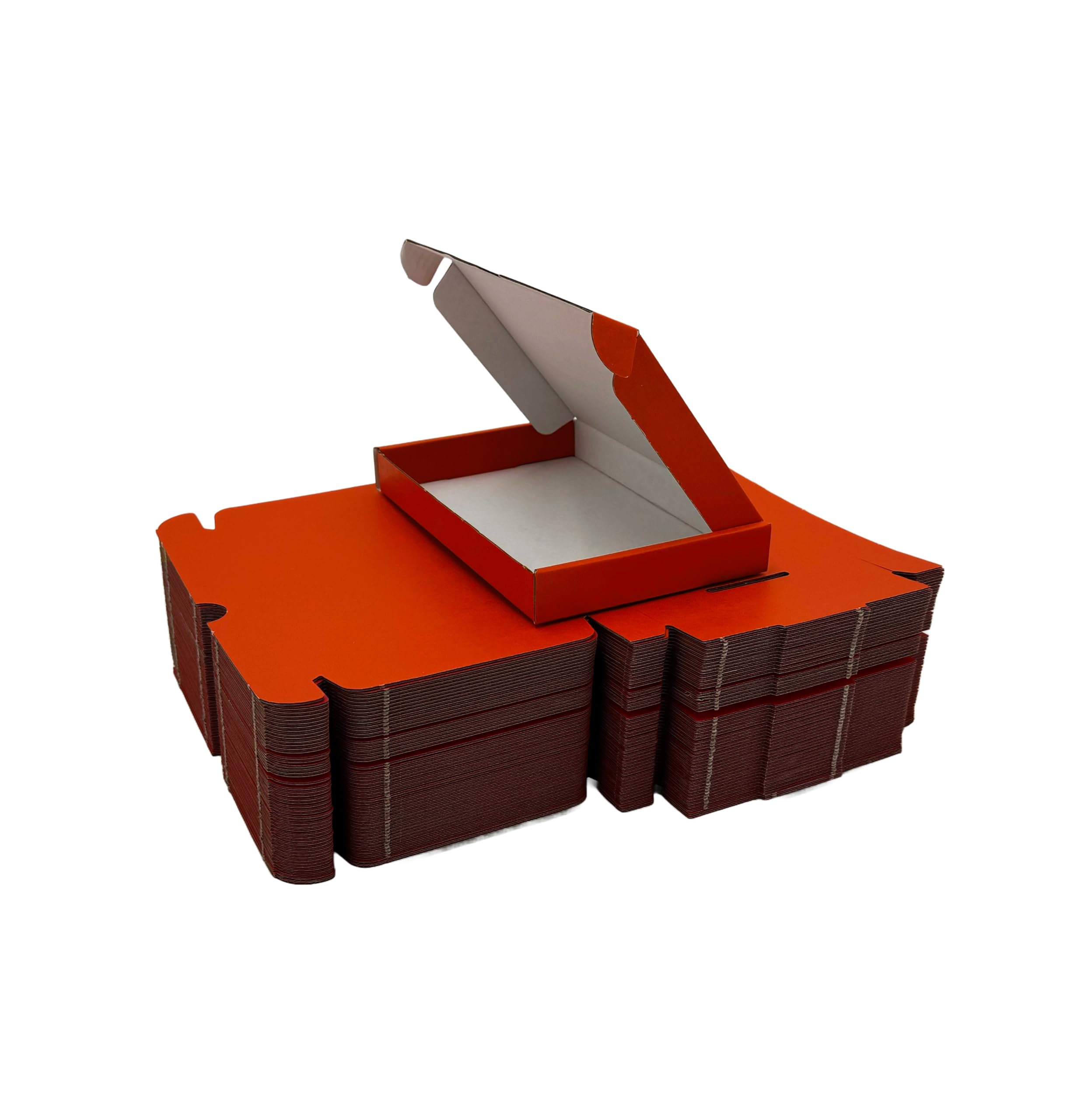 C6 A6 Postal Pip Boxes, Large Letter, Generic Shipping, Cardboard for Posting, Flat Pack Gift Boxes, Size 16.3cm x 11.2cm x 2cm - Pack of 25 (Red)