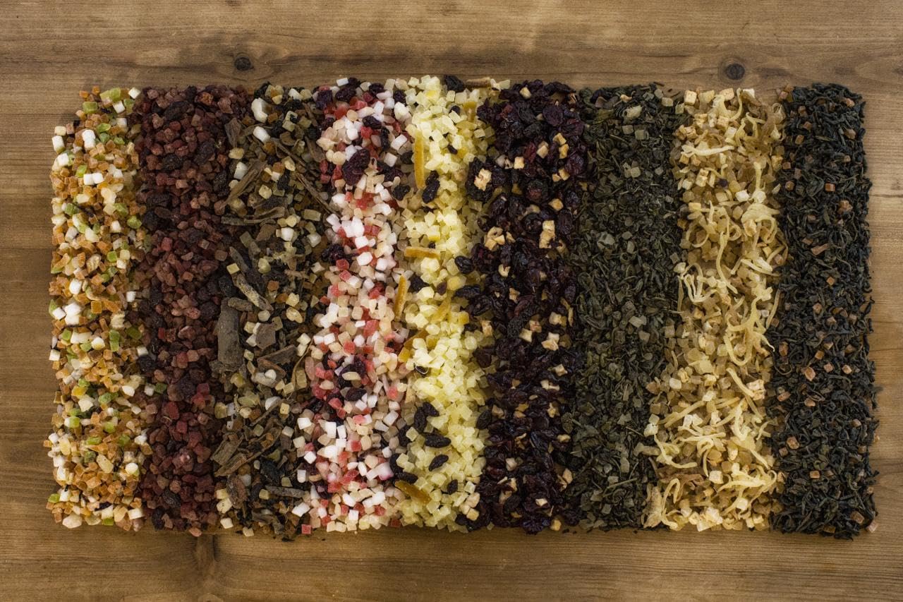 3-Flavor Fruit Infusion Tea Variety Pack (5.5oz x 3) | Red Berries, Passion Fruit & Ice Mango | Hot & Cold Brew | Natural Benefits | Digestive Support