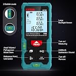 Kiprim 70m Laser Distance Measure High Accuracy 229ft LD70E Laser Tape Measure Compact Laser Measurement Tool with Larger Backlit LCD Display,ft/m/in Switching,Bubble Level