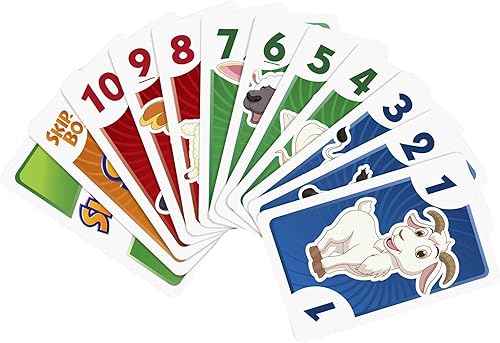 Miniatura 3 de Mattel Games Skip Bo Junior - Juego de cartas con 2 niveles de juego, 112 cartas, entretenimiento de secuencia para 2 a 4 jugadores a partir de 5