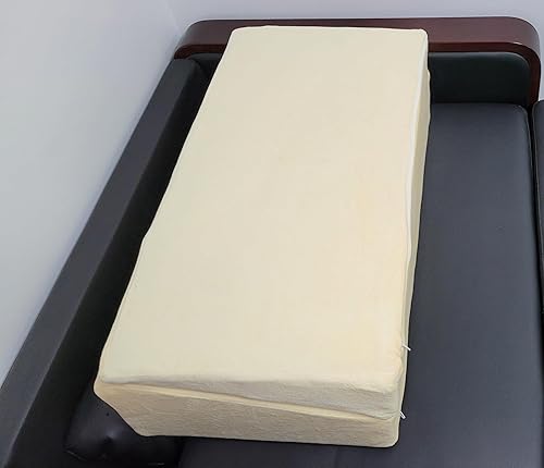 Miniatura 2 de Almohada de cuña blanca de 7 pulgadas para reflujo ácido y gerd, juego de almohadas triangulares de 30 grados para lecturadescansosoporte de