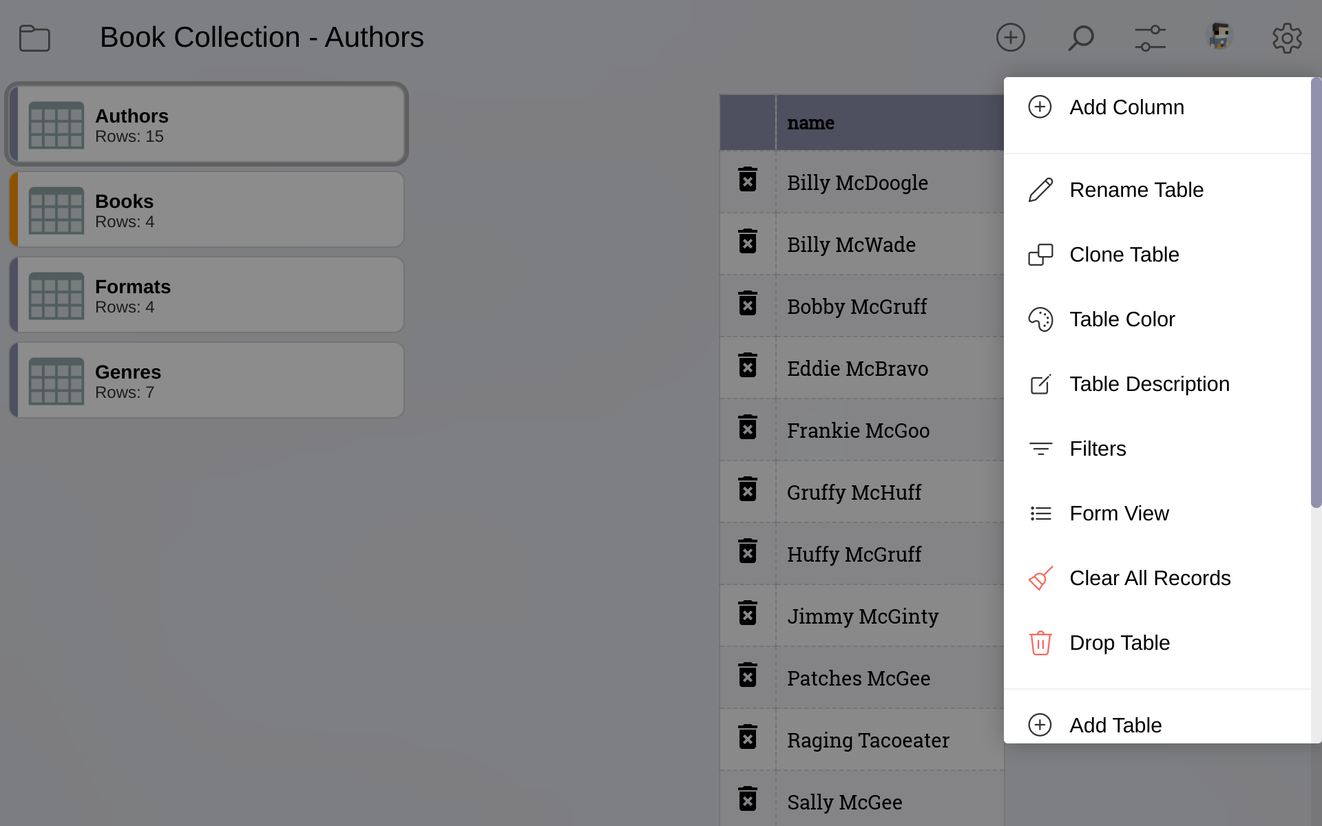 EZ Database - App on the Amazon Appstore