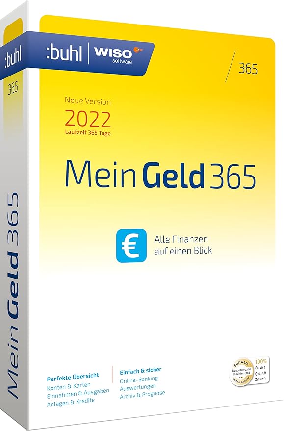 WISO Mein Geld 365 (aktuelle Version 2022)| Laufzeit 365 Tage. : Buhl ...