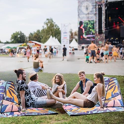 Miniatura 5 de AVKARA Tumbona Silla de playa Tumbona de tierra tropical Tumbona inflable Silla portátil ligera