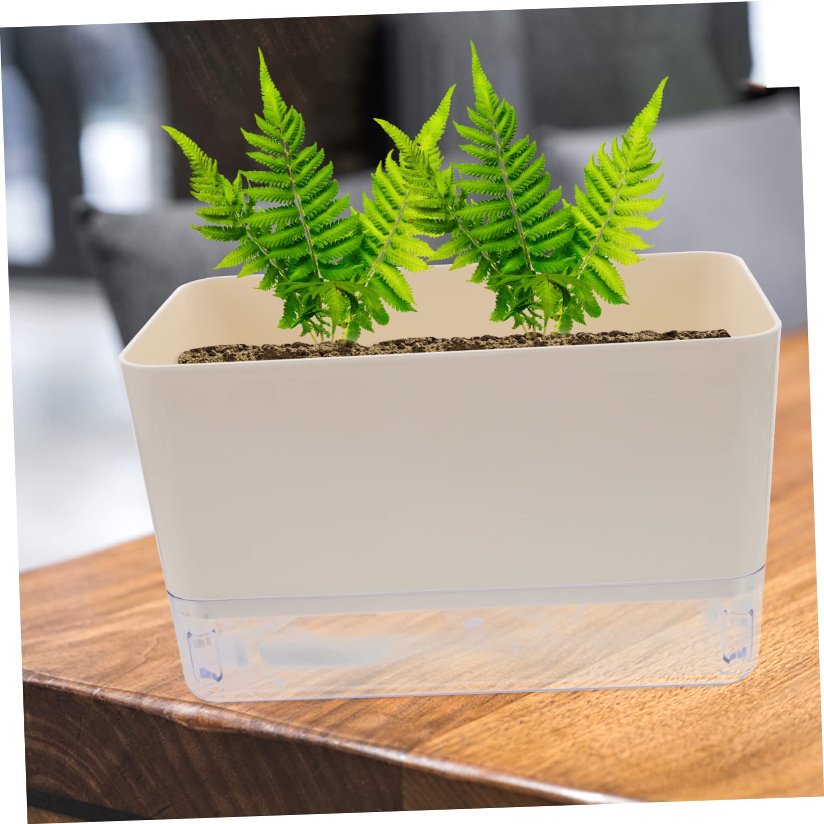 Selbstbewässernder Blumentopf für Zuhause, Kunststoff Pflanztopf