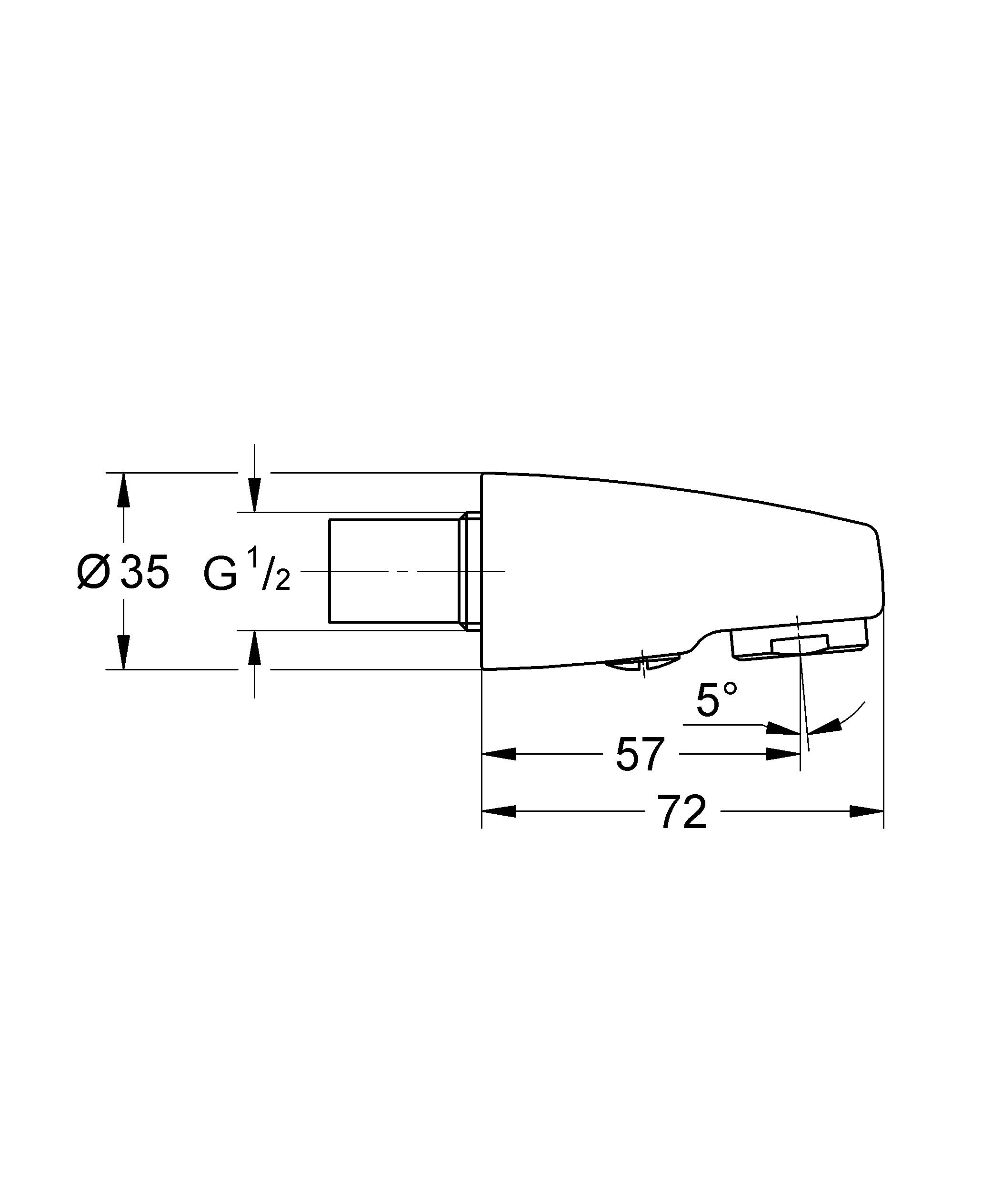 GROHE 46103000 Scarico Estraibile, Cromo