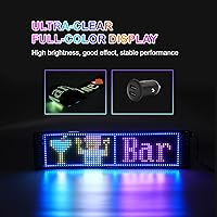 Vista 5 de Letrero LED programable de desplazamiento – Tablero de visualización a todo color con control de aplicación Bluetooth – Patrones personalizados