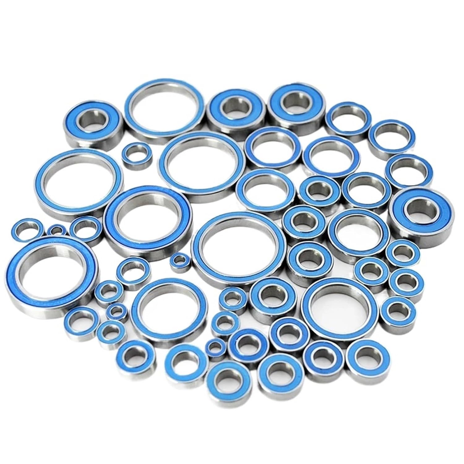 4pcs Rubber Seal 2RS Miniature Ball Bearings 2x6x3 3x9x4 4x8x3 5x8x2.5 4x10x4 5x10x4 5x11x4 6x12x4 12x18x4mm RC Car Bearing Kit(2x5x2.5mm)