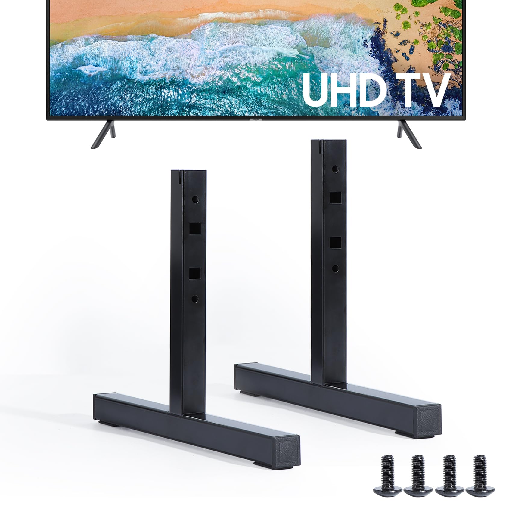 Patas de repuesto para televisores Q60R, RU750EE, NU7175, RU7305 - Compatibles con Samsung Modelos QE55Q60RATXXC, QE55Q64RATXXC, QE55Q65RATXXC, QE55Q67RATXXC, HG50RU750EEXEN, UE55NU711111111 75UXXC,